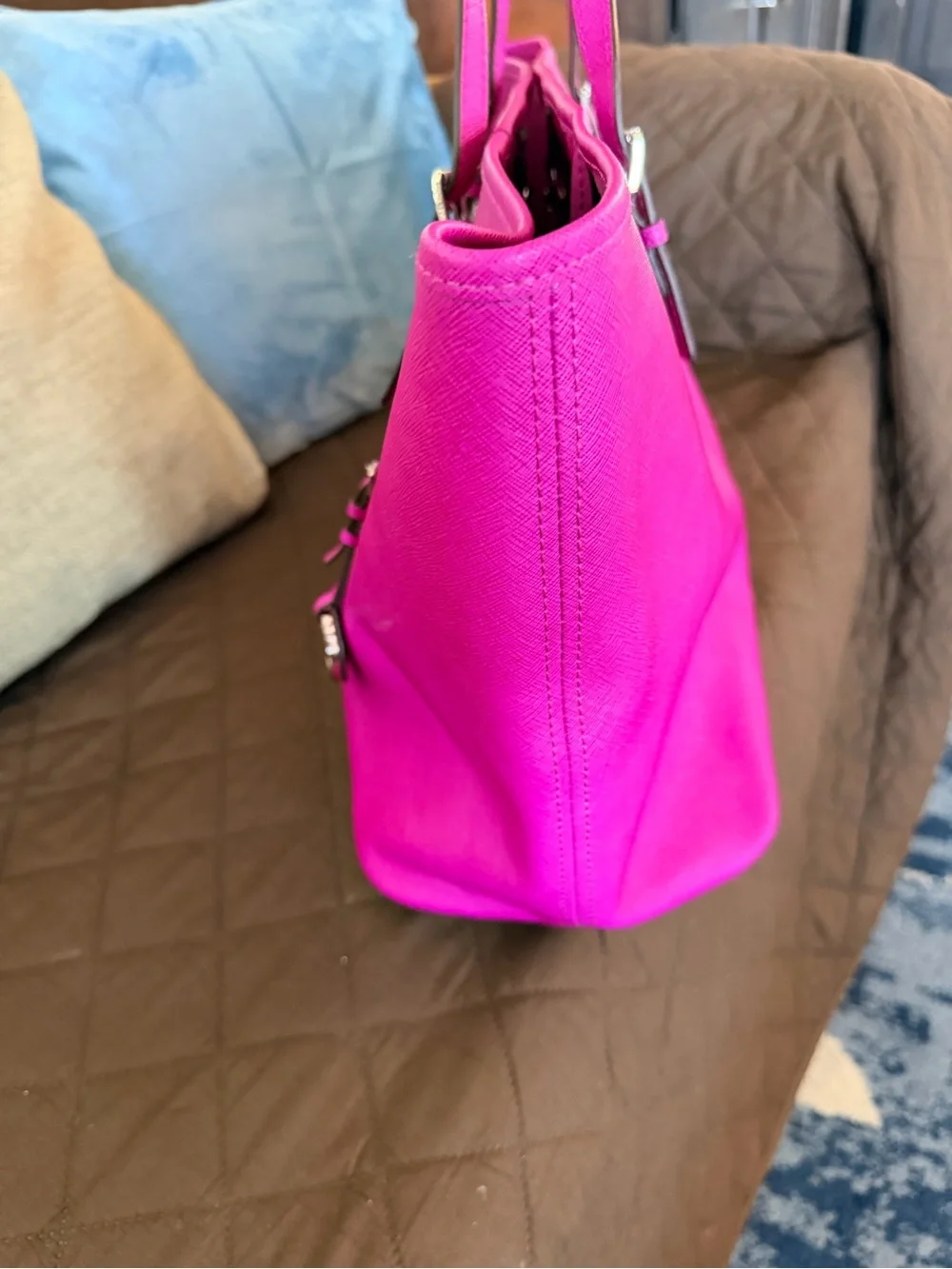 Michael Kors Bright Fuchsia Saffiano Tote